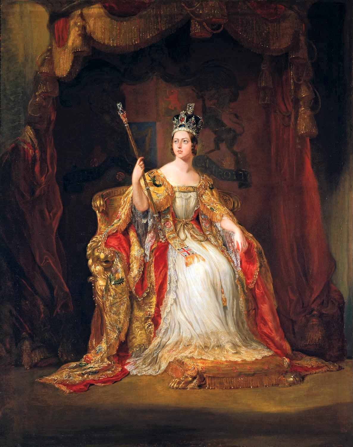 Coronation portrait of Queen Victoria